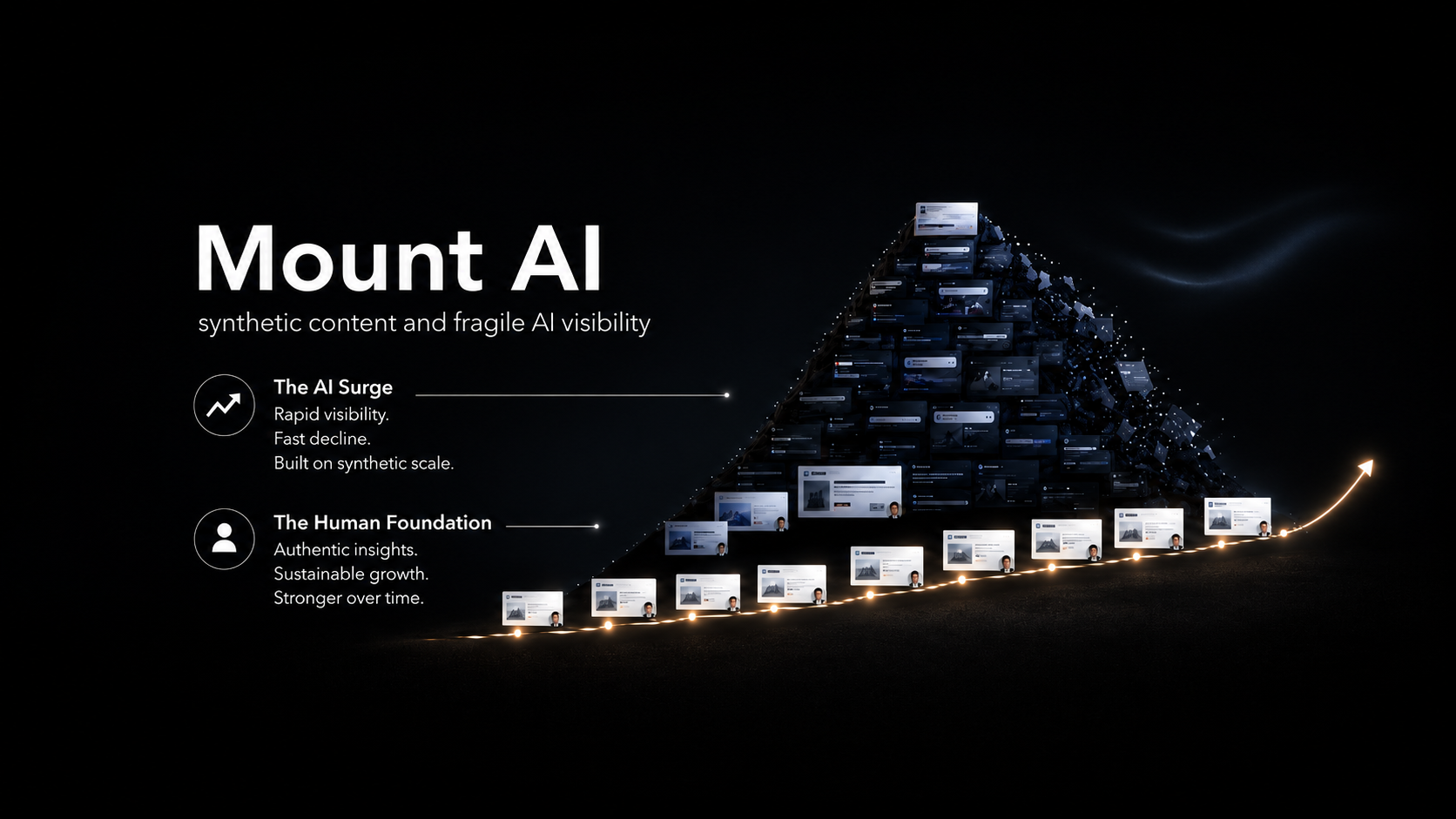 Mount AI: why synthetic content is not a long-term AI visibility strategy